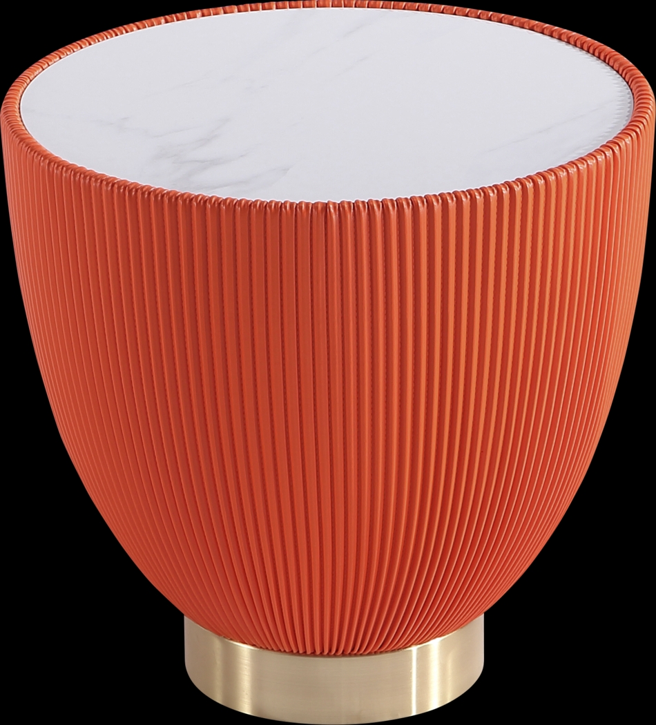 Broomcage III Orange End Table - Thumbnail - Image 4