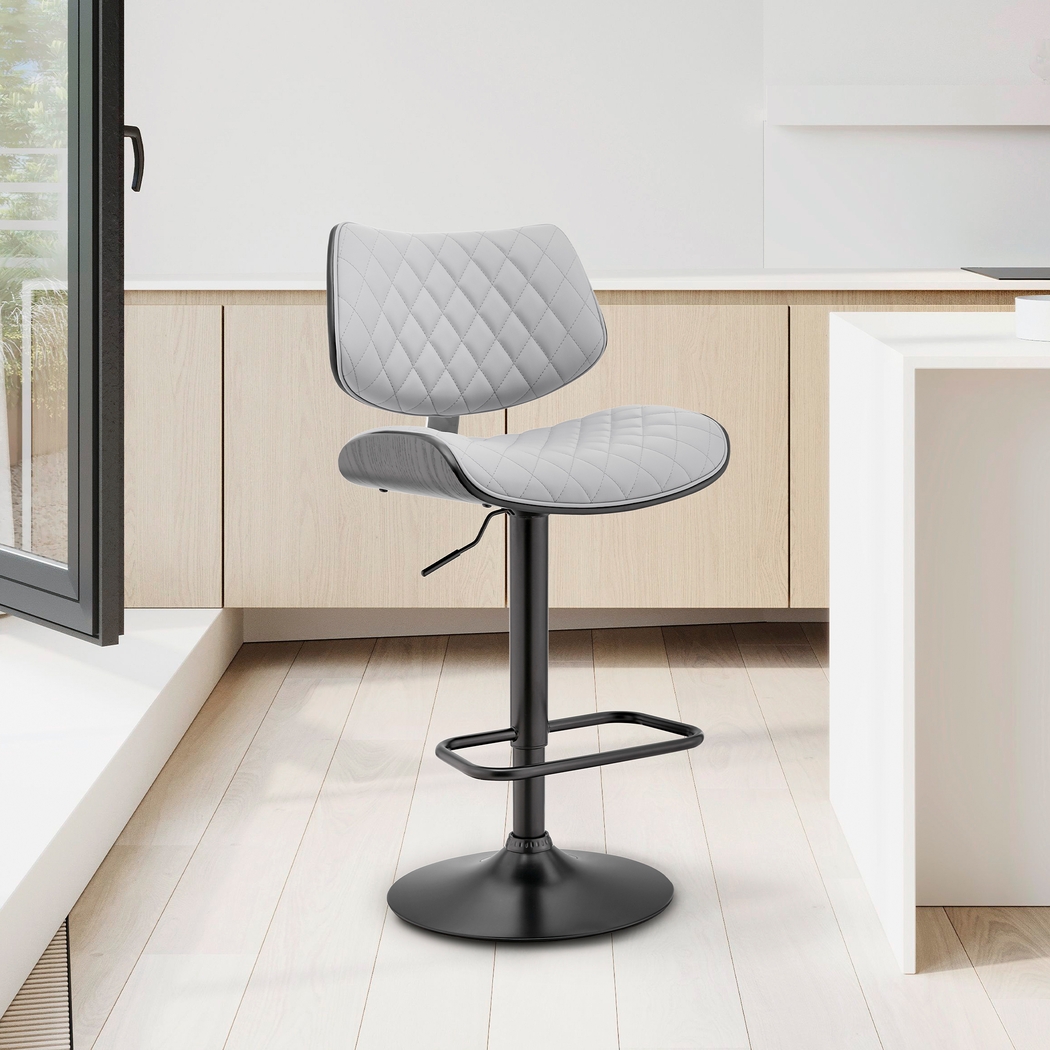 Brotois Gray Adjustable Barstool - Thumbnail - Image 2