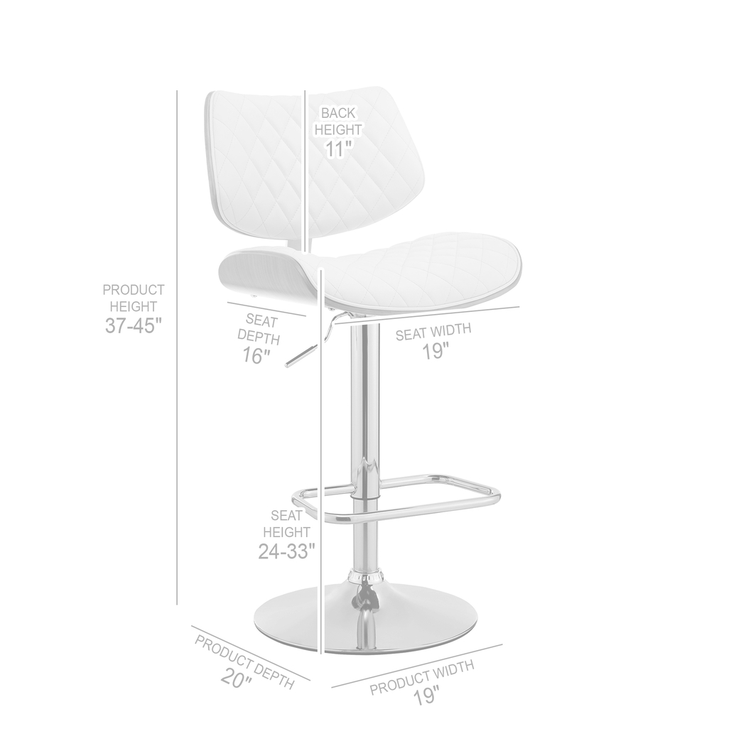 Brotois Gray Adjustable Barstool - Thumbnail - Image 11