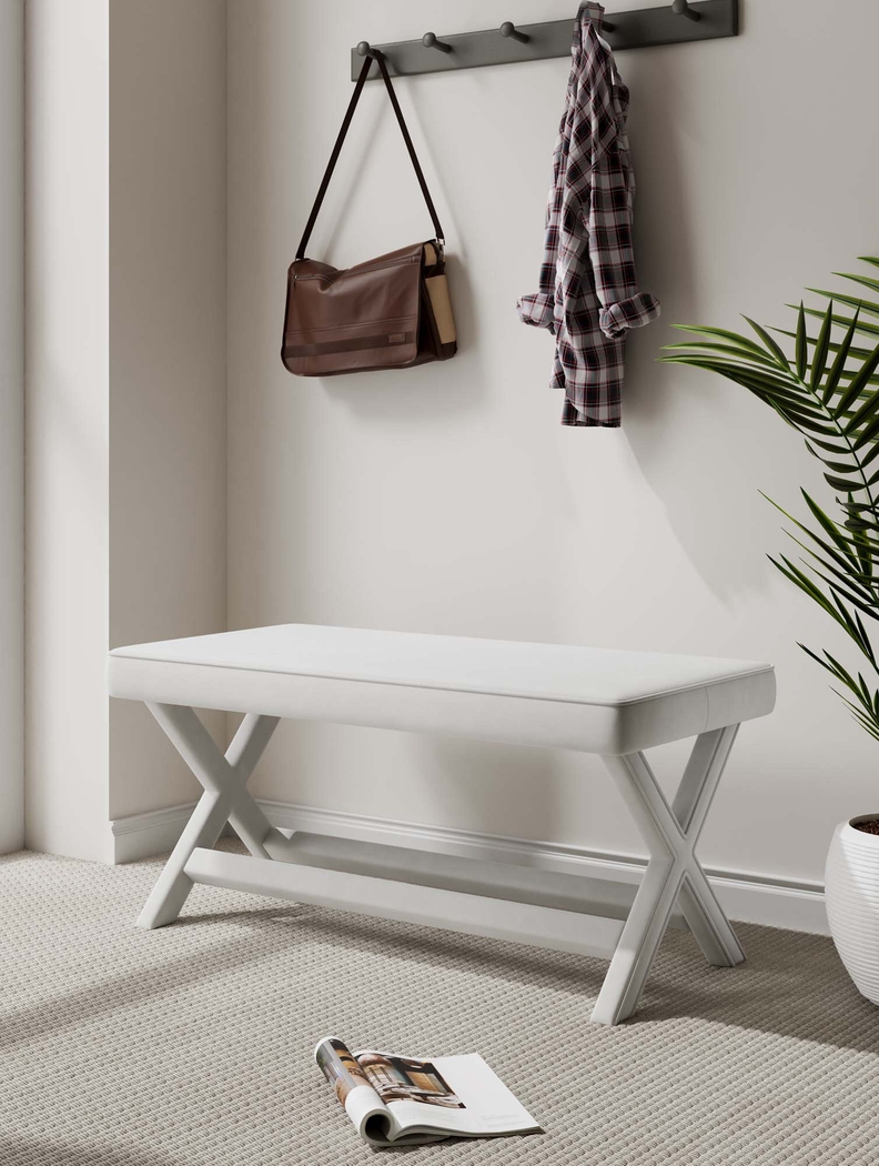 Brougham II Cream Bench - Thumbnail - Image 2