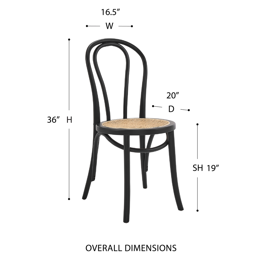 Brouwers Black Dining Chair, Set of 2 - Thumbnail - Image 8