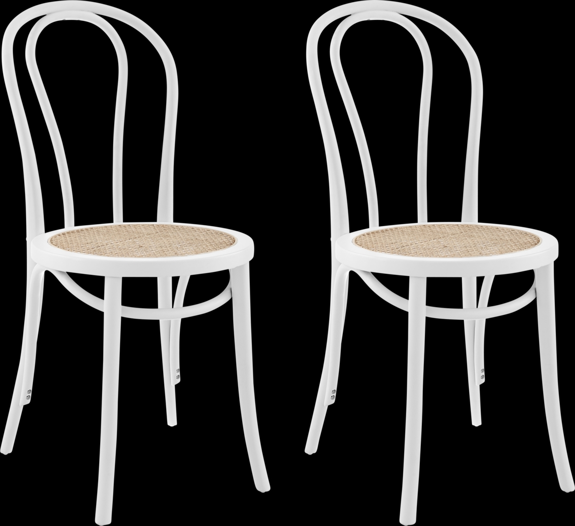 Brouwers White Dining Chair, Set of 2 - Thumbnail - Image 1