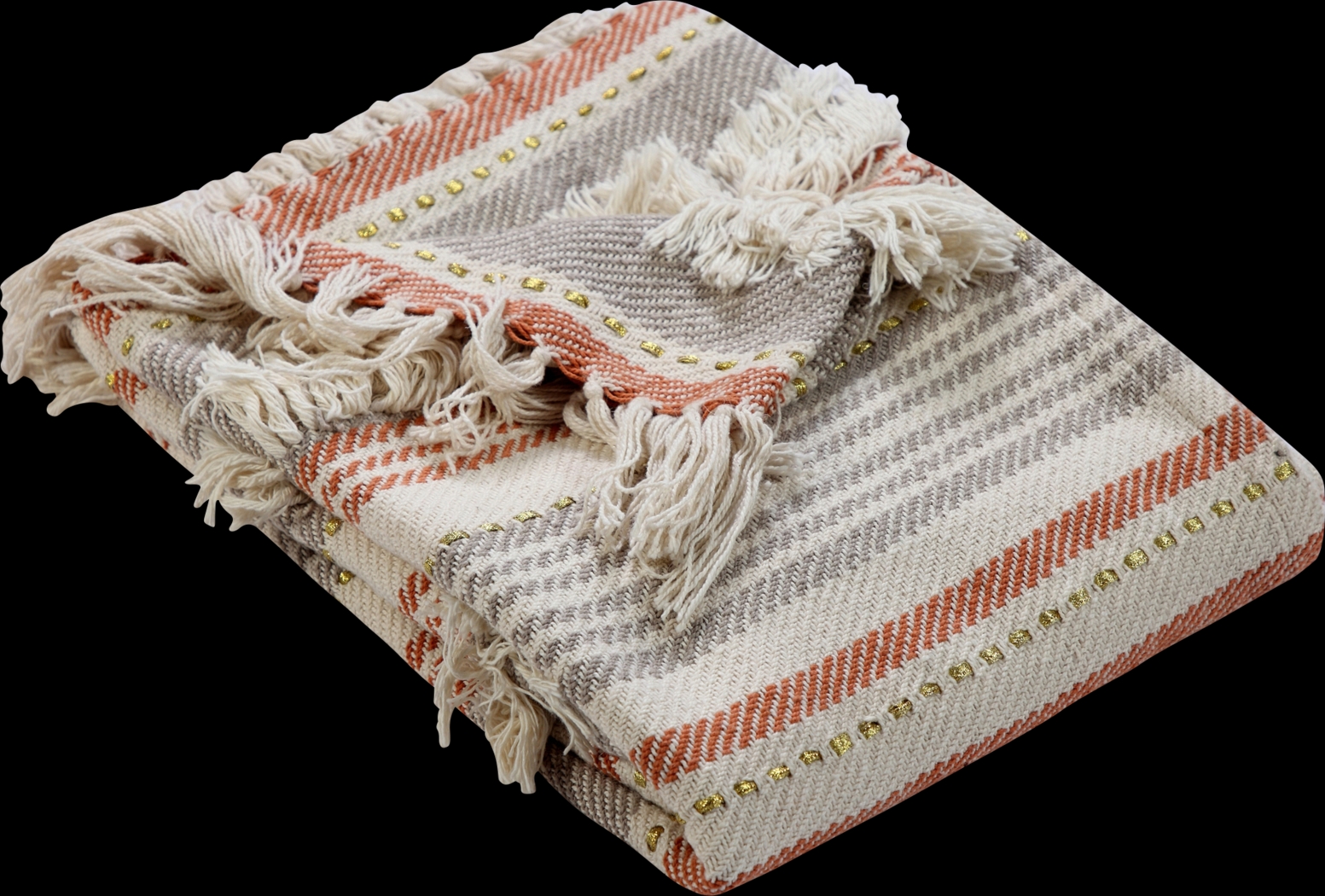 Brownbury Beige Throw Blanket - Thumbnail - Image 3