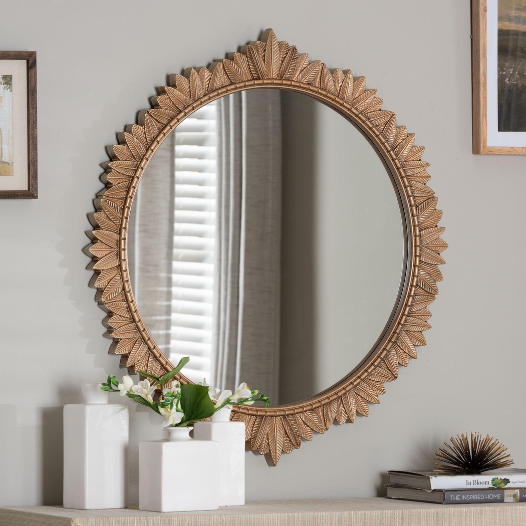 Browndalea Gold Round Mirror - Thumbnail - Image 2
