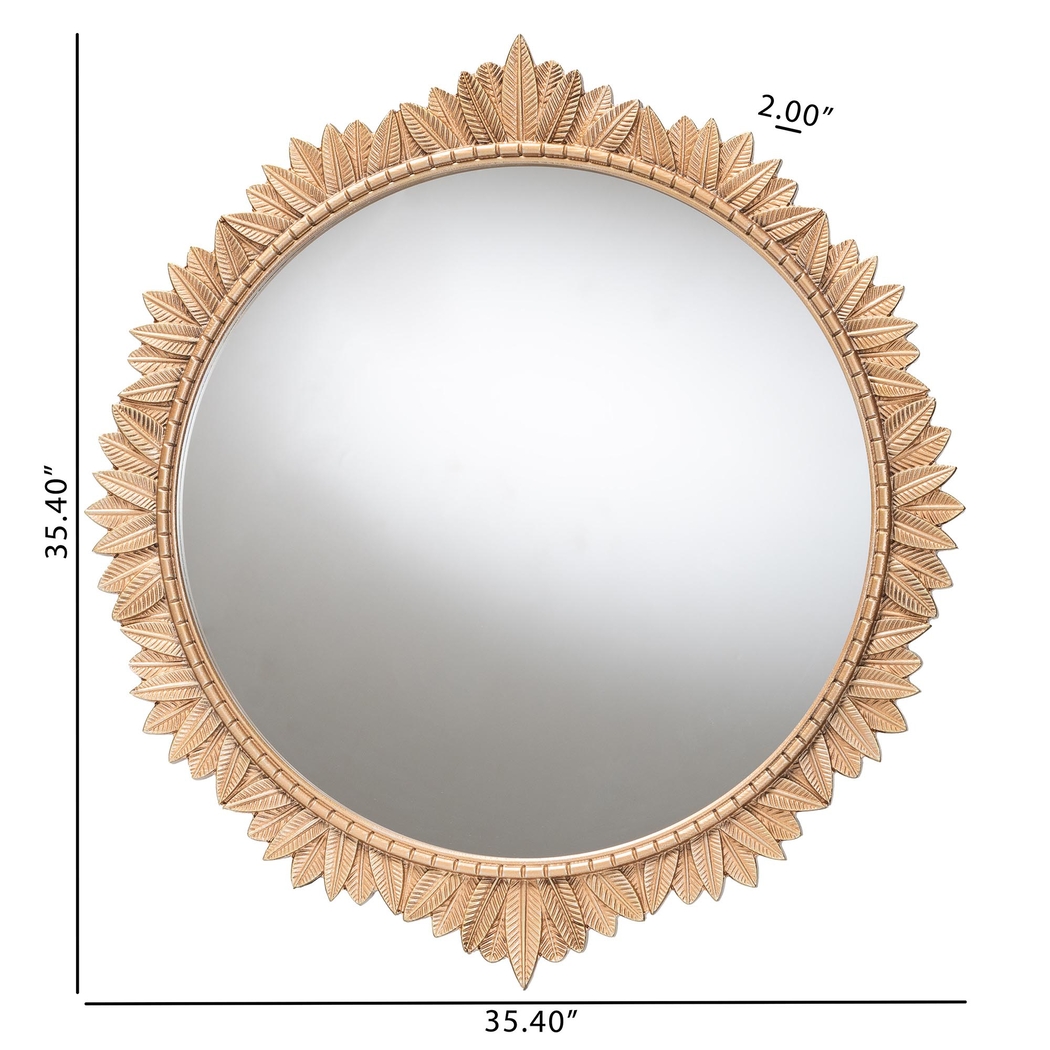 Browndalea Gold Round Mirror - Thumbnail - Image 4