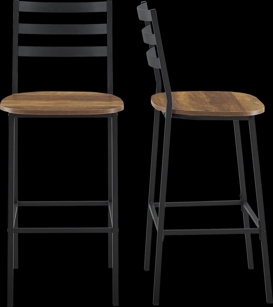 Brownsboro Brown Counter Height Stool, Set of 2 - Thumbnail - Image 2