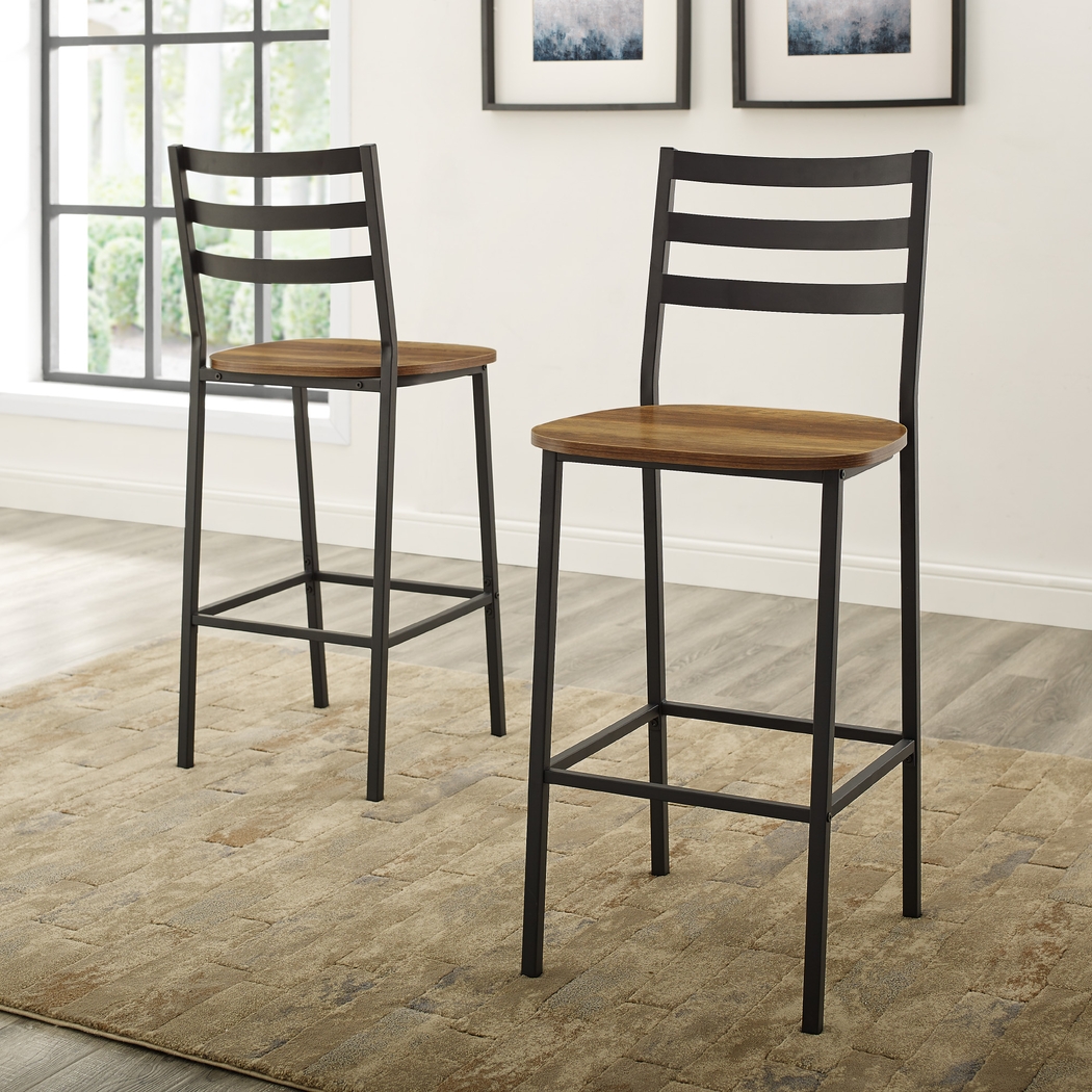 Brownsboro Brown Counter Height Stool, Set of 2 - Thumbnail - Image 4