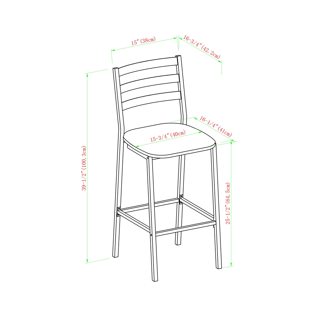 Brownsboro Gray Counter Height Stool, Set of 2 - Thumbnail - Image 5