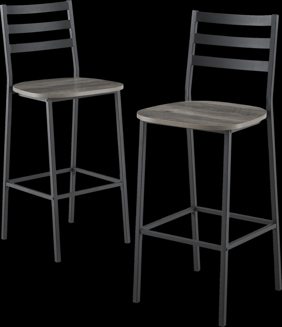 Brownsboro Gray Counter Height Stool, Set of 2 - Thumbnail - Image 1
