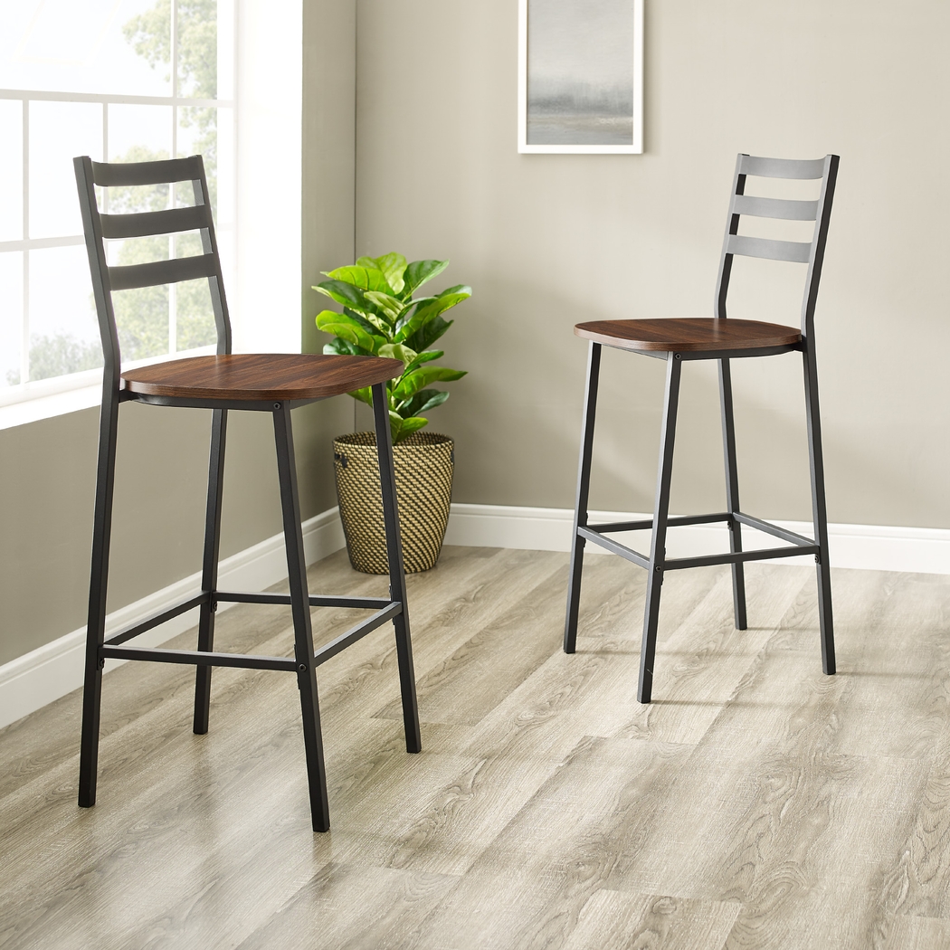 Brownsboro Walnut Counter Height Stool, Set of 2 - Thumbnail - Image 4