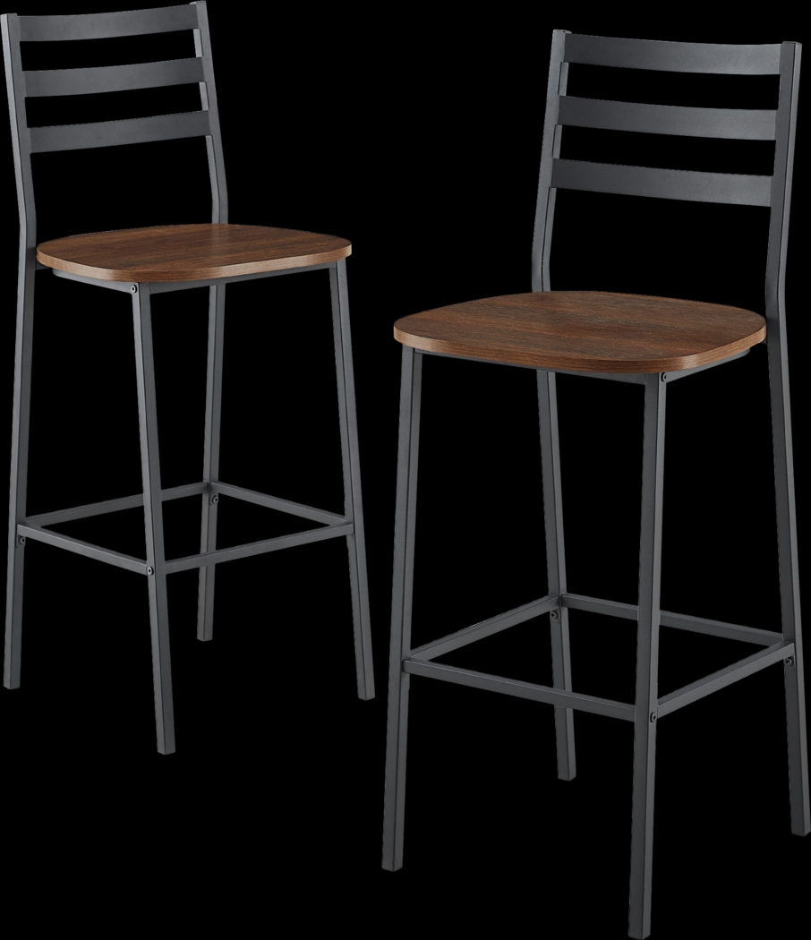 Brownsboro Walnut Counter Height Stool, Set of 2 - Thumbnail - Image 1