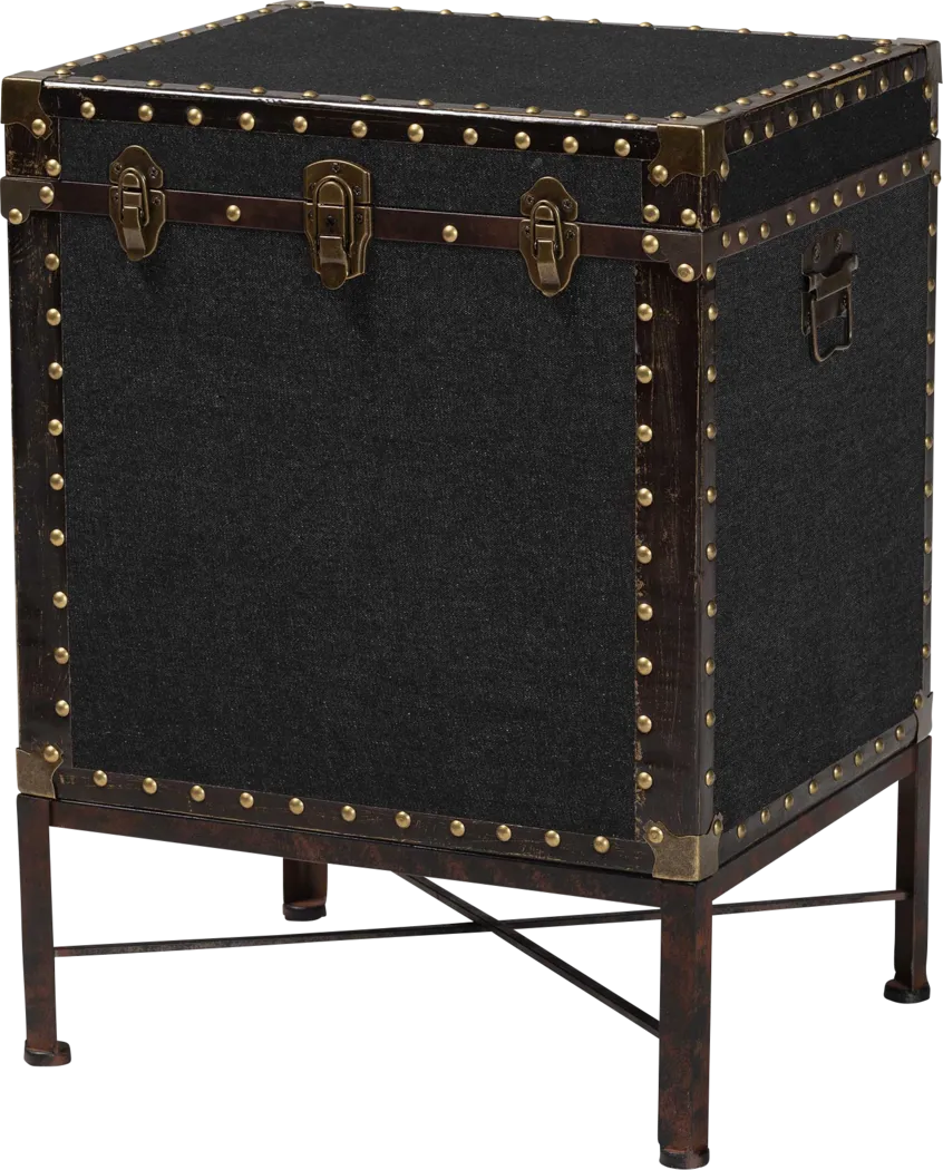 Brownsy II Black End Table - Thumbnail - Image 1