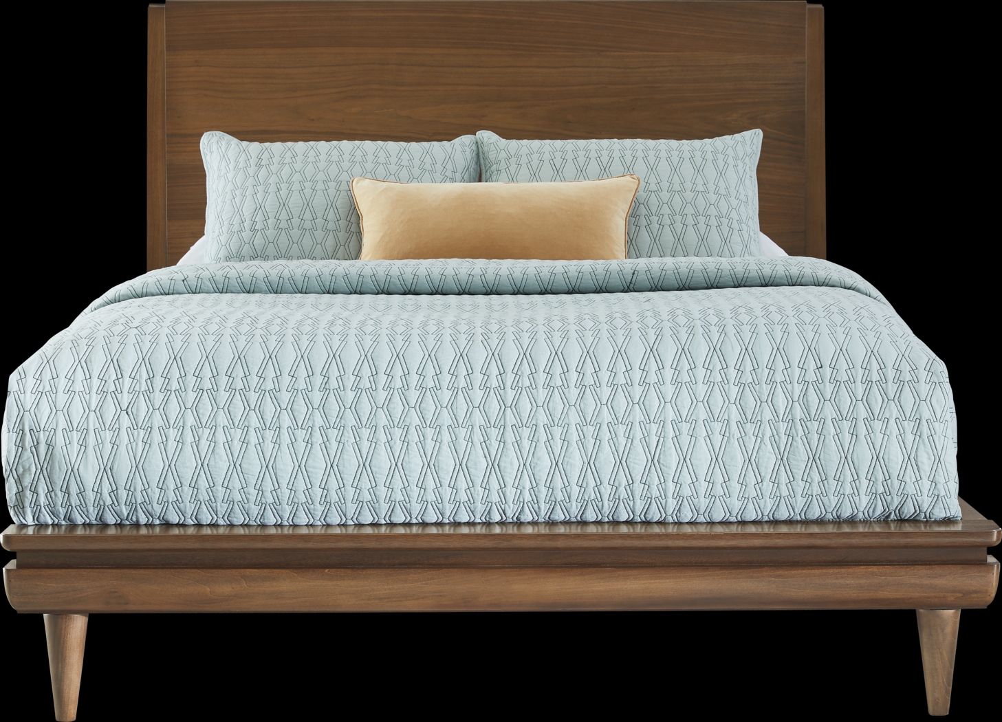 Broxbern Walnut 5 Pc King Platform Bedroom - Thumbnail - Image 2