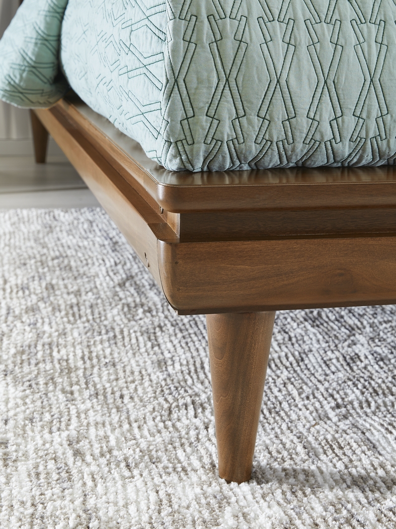 Broxbern Walnut 5 Pc Queen Platform Bedroom - Thumbnail - Image 3