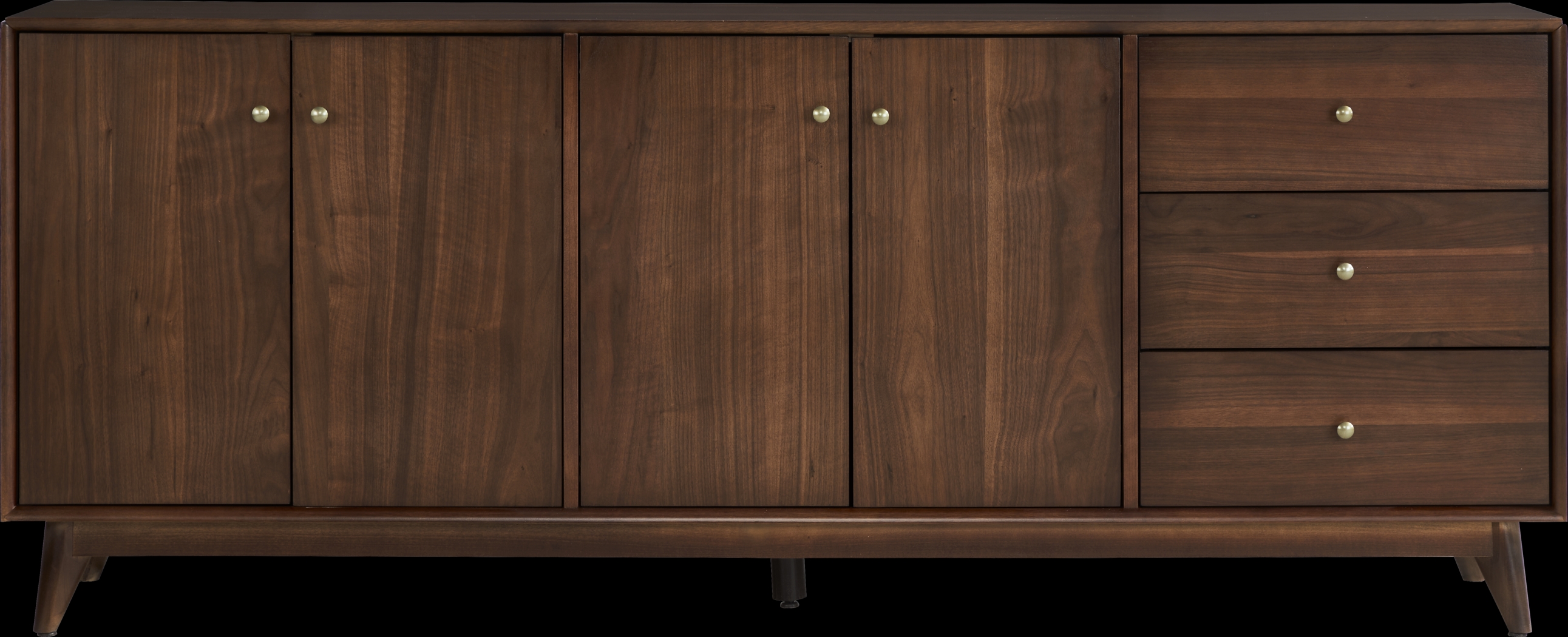 Broxbern Walnut Finish Credenza - Thumbnail - Image 1