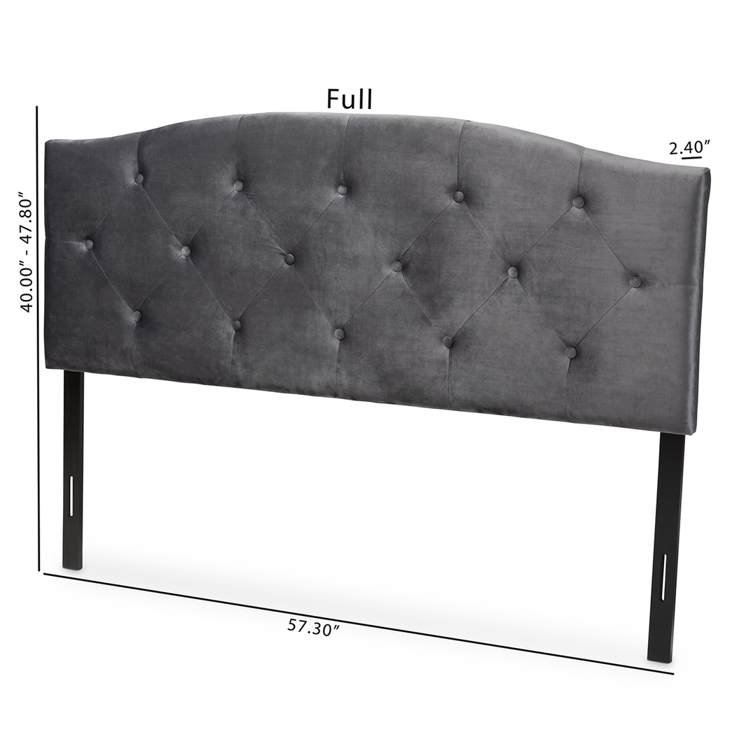 Broxbourne Gray Full Upholstered Headboard - Thumbnail - Image 5