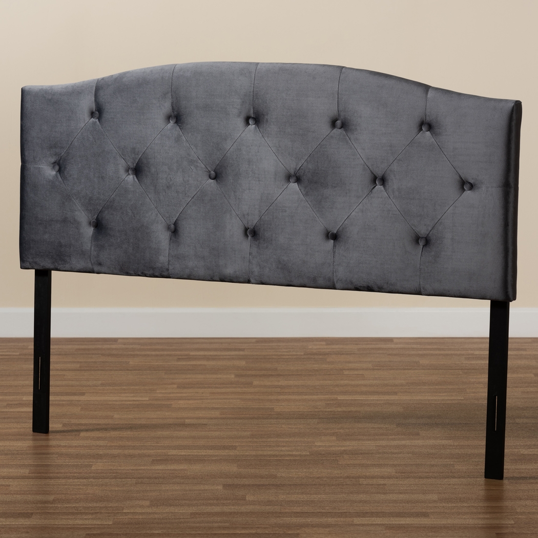 Broxbourne Gray King Upholstered Headboard - Thumbnail - Image 6