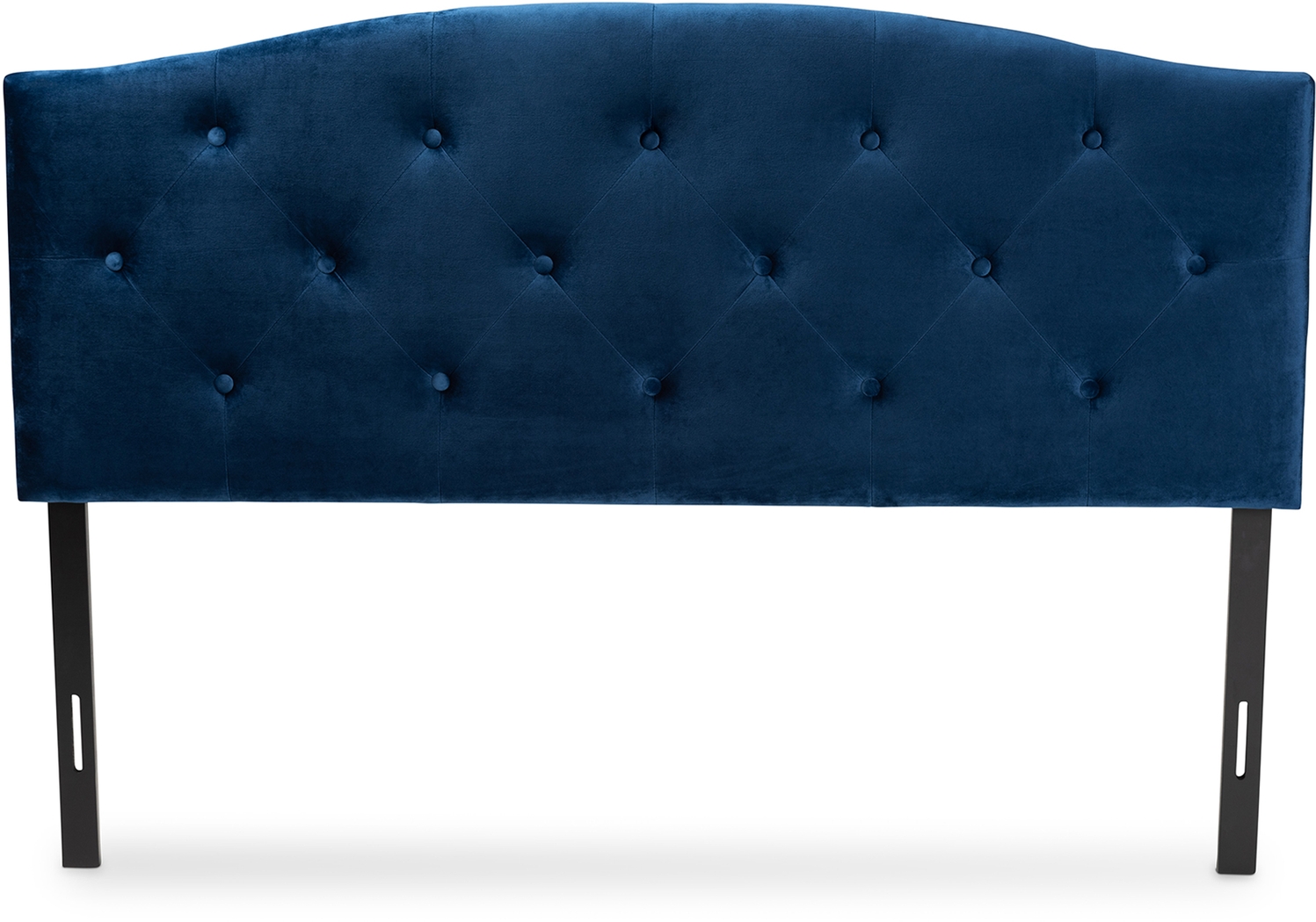 Broxbourne Navy Blue Queen Upholstered Headboard - Thumbnail - Image 3