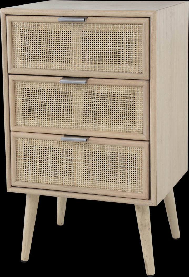 Broxburn Natural 3 Drawer Accent Cabinet - Thumbnail - Image 1