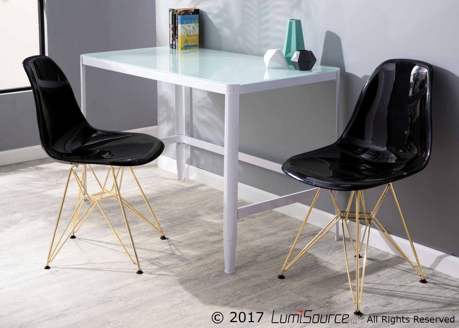 Broxton Black Dining Chair (Set of 2) - Thumbnail - Image 3