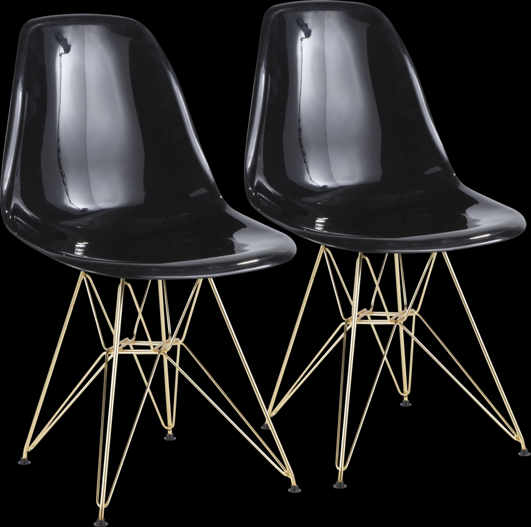 Broxton Black Dining Chair (Set of 2) - Thumbnail - Image 1