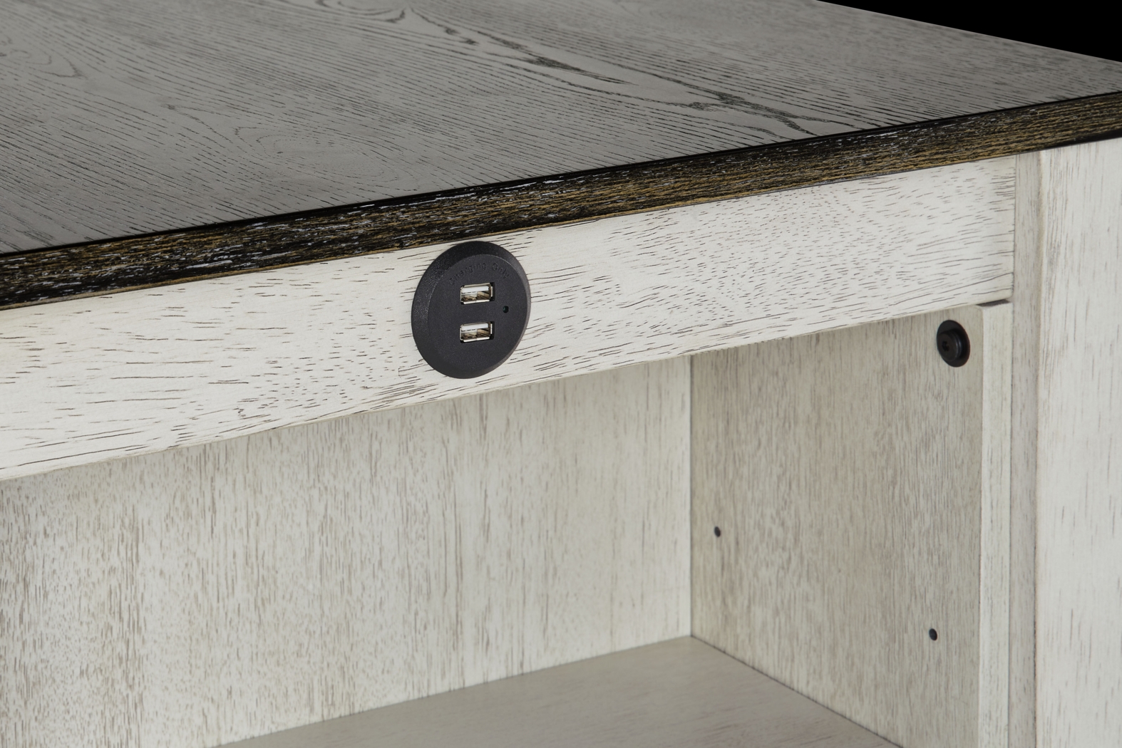 Brozio White Counter Table with 2 Stools - Thumbnail - Image 4