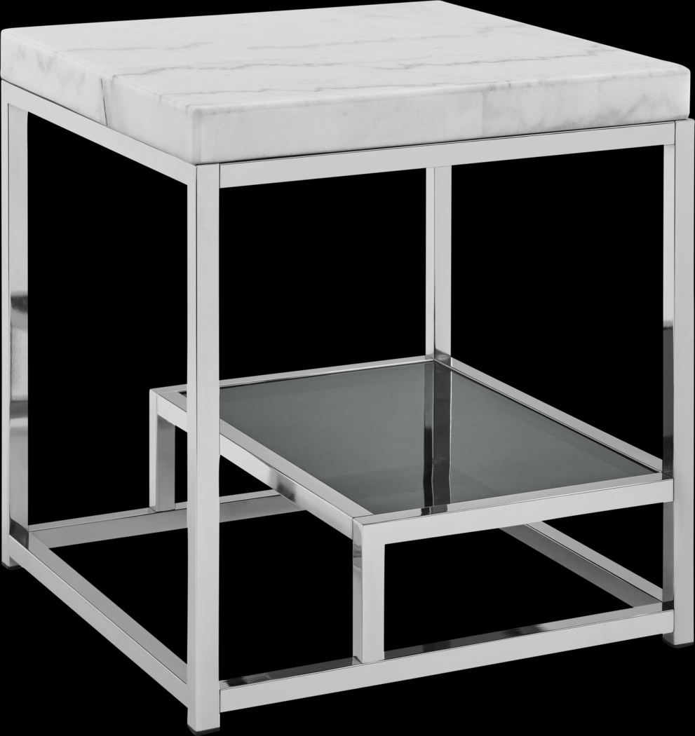 Brudertonas White End Table - Thumbnail - Image 1