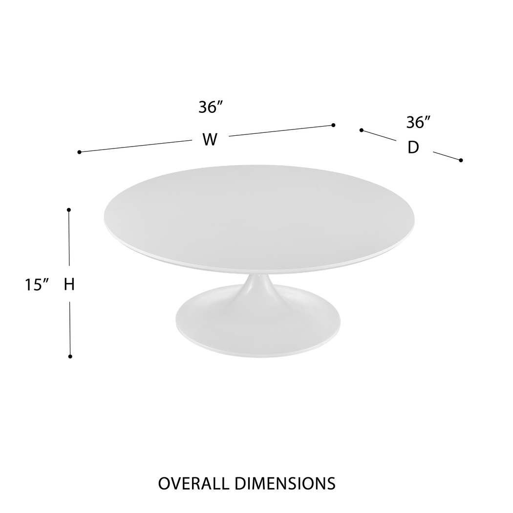 Bruine III White Cocktail Table - Thumbnail - Image 4