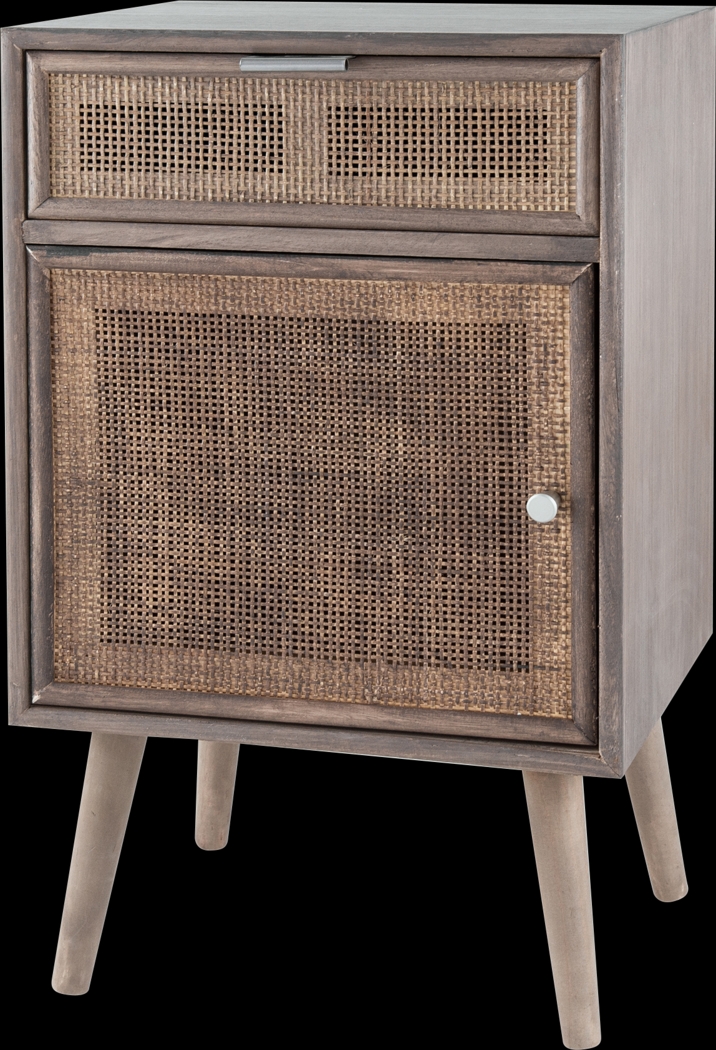 Brumana Gray 1 Drawer Accent Cabinet - Thumbnail - Image 1