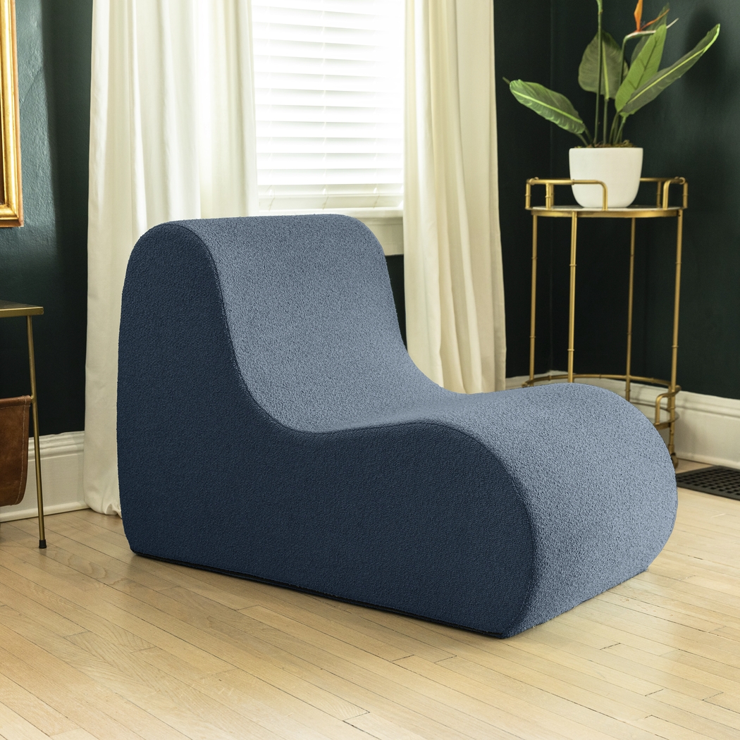 Brumley Navy Accent Chair - Thumbnail - Image 2