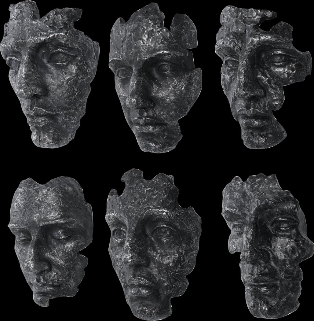 Brummi Gray Wall Decor, Set of 6 - Thumbnail - Image 4