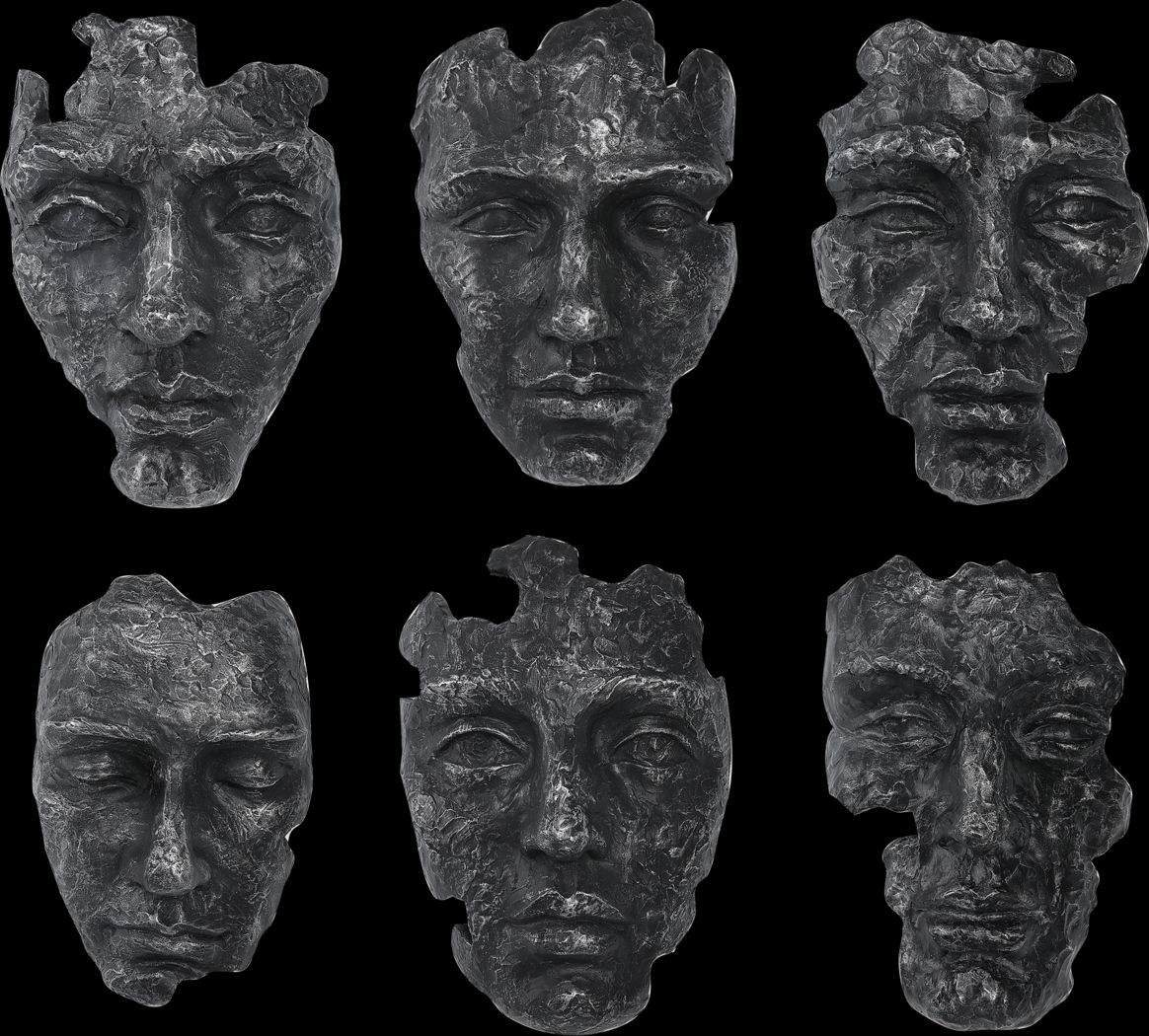 Brummi Gray Wall Decor, Set of 6 - Thumbnail - Image 1