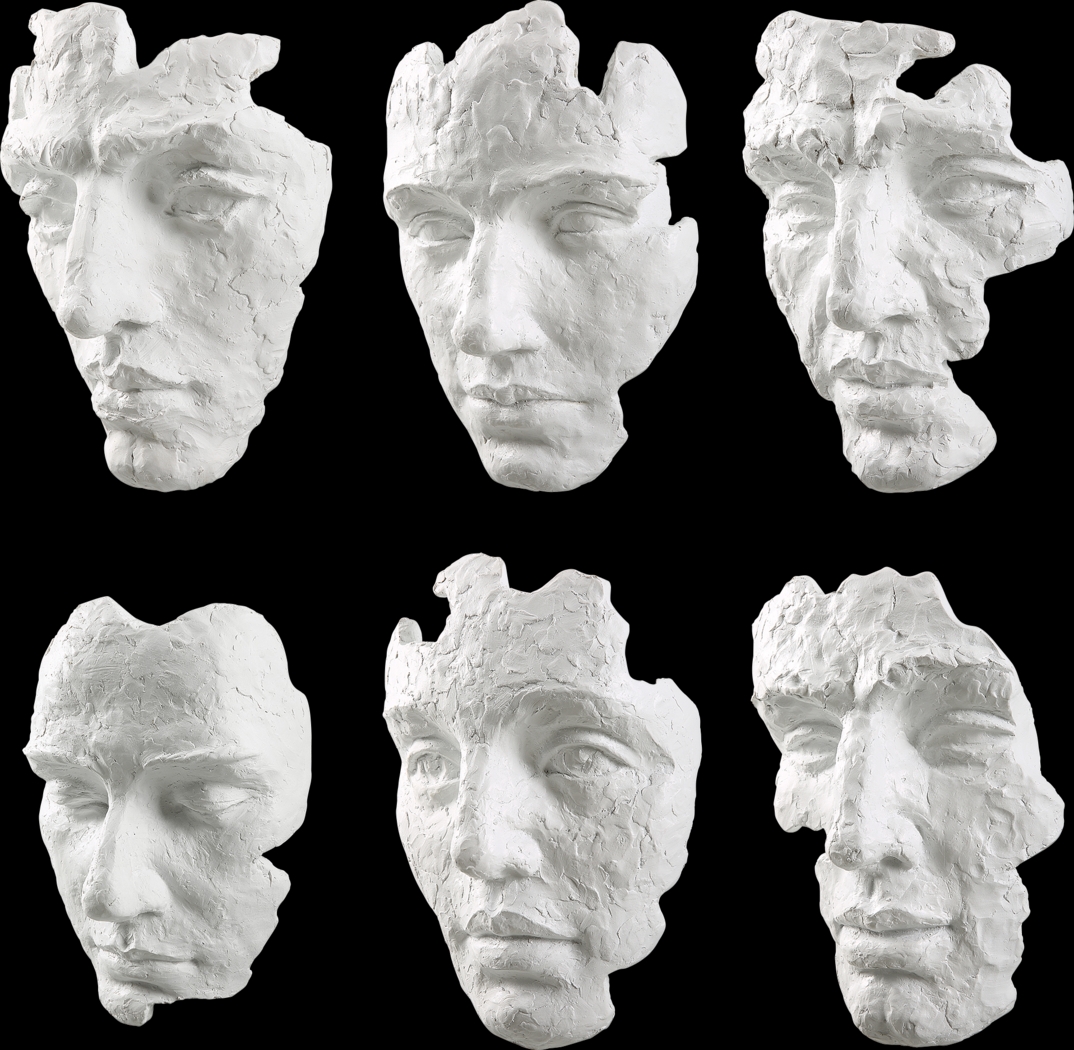 Brummi White Wall Decor, Set of 6 - Thumbnail - Image 4