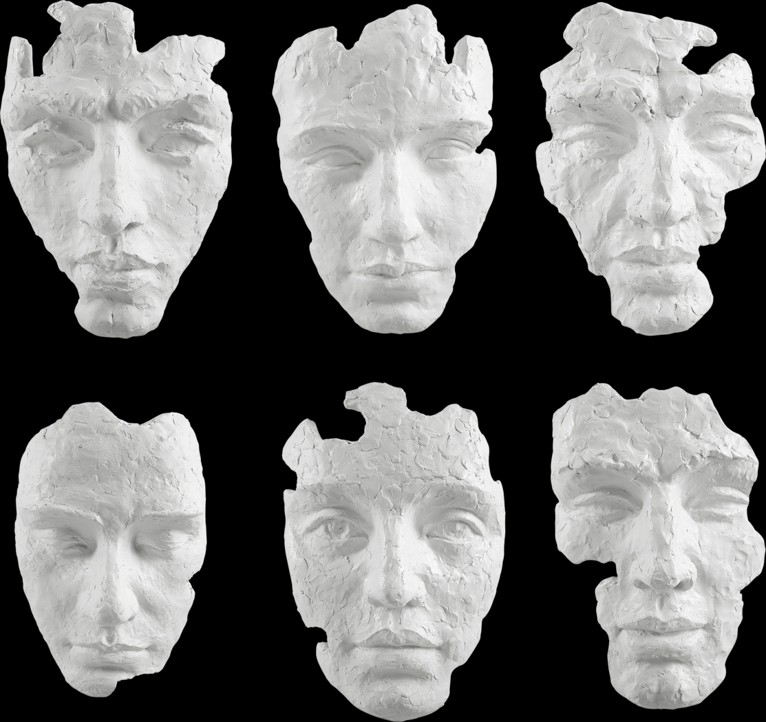 Brummi White Wall Decor, Set of 6 - Thumbnail - Image 1