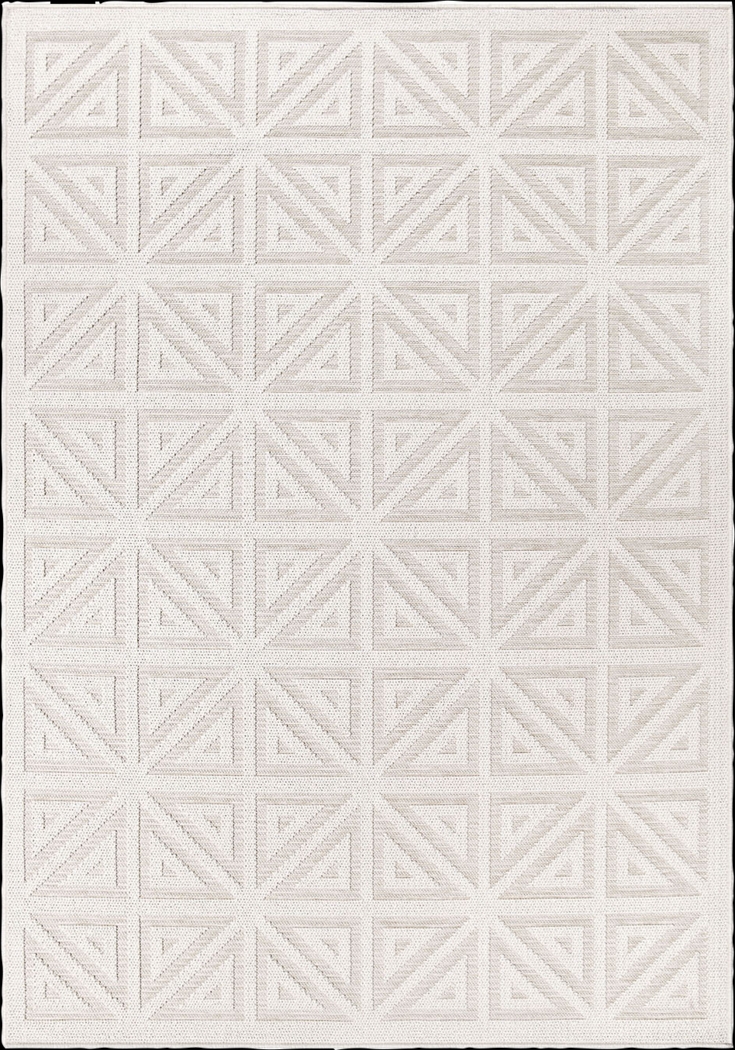 Brundidge White 7'10 x 10'10 Rug - Thumbnail - Image 1