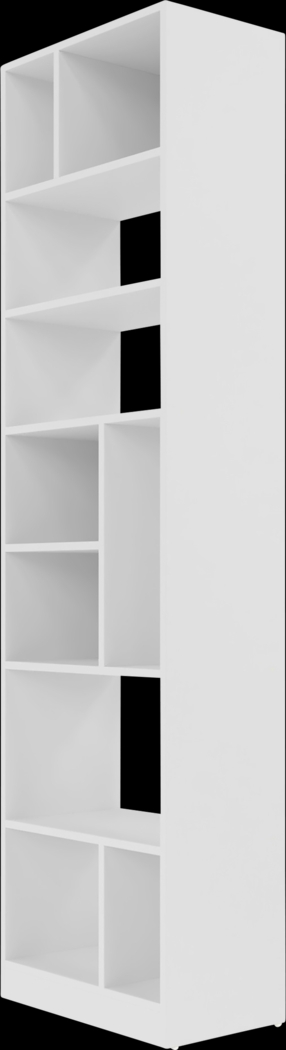 Brundrette I White Bookcase - Thumbnail - Image 4