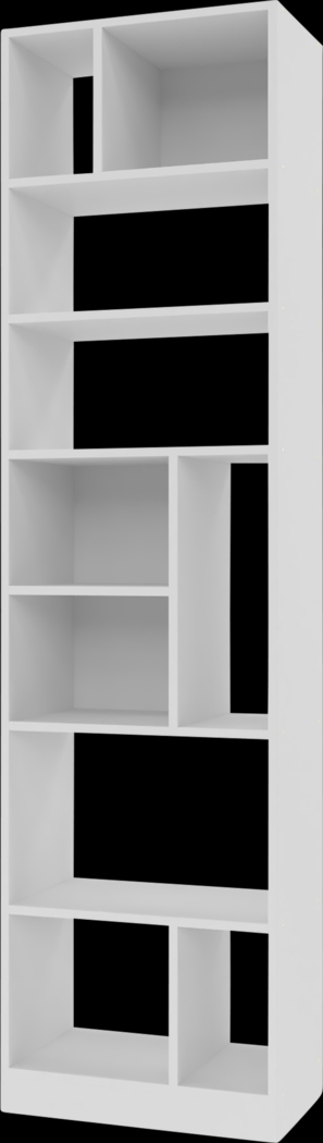 Brundrette I White Bookcase - Thumbnail - Image 1