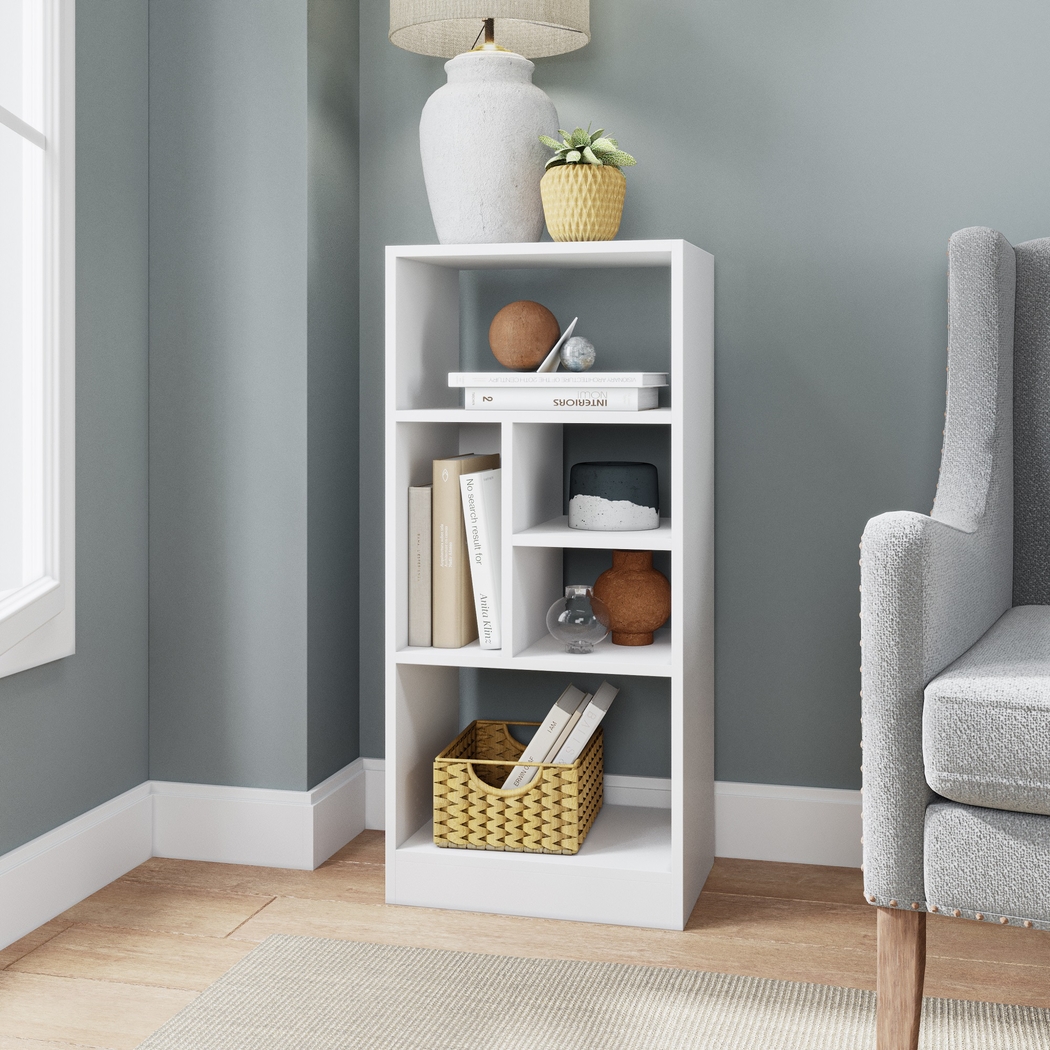 Brundrette III White Bookcase - Thumbnail - Image 2