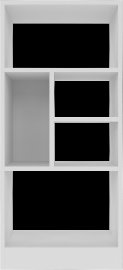 Brundrette III White Bookcase - Thumbnail - Image 4