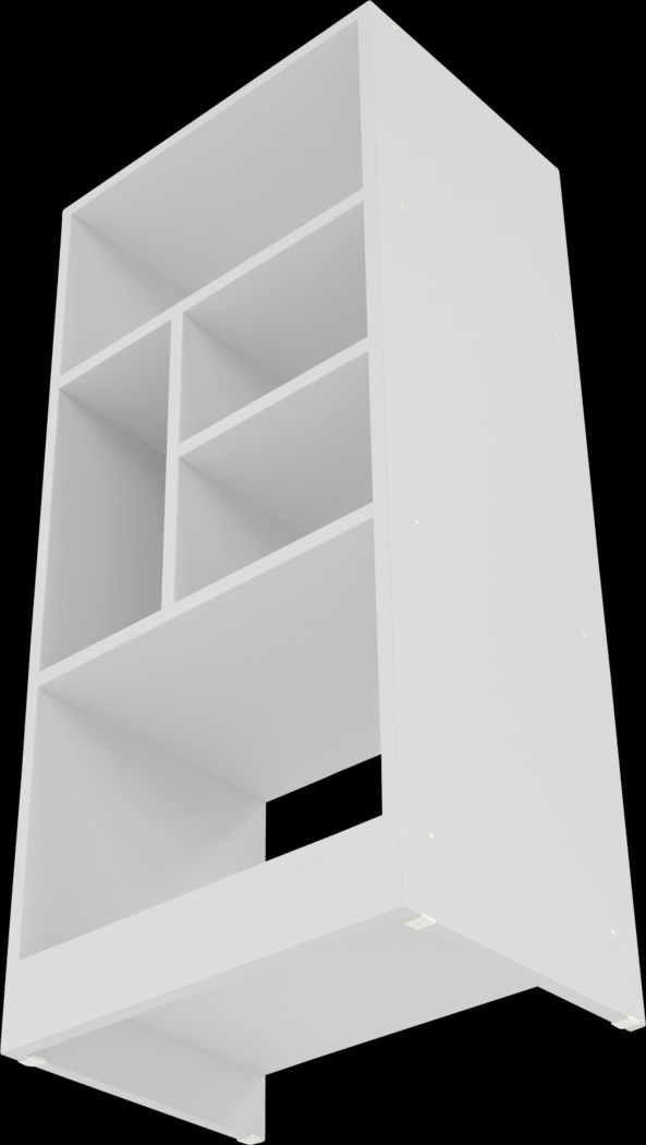 Brundrette III White Bookcase - Thumbnail - Image 6