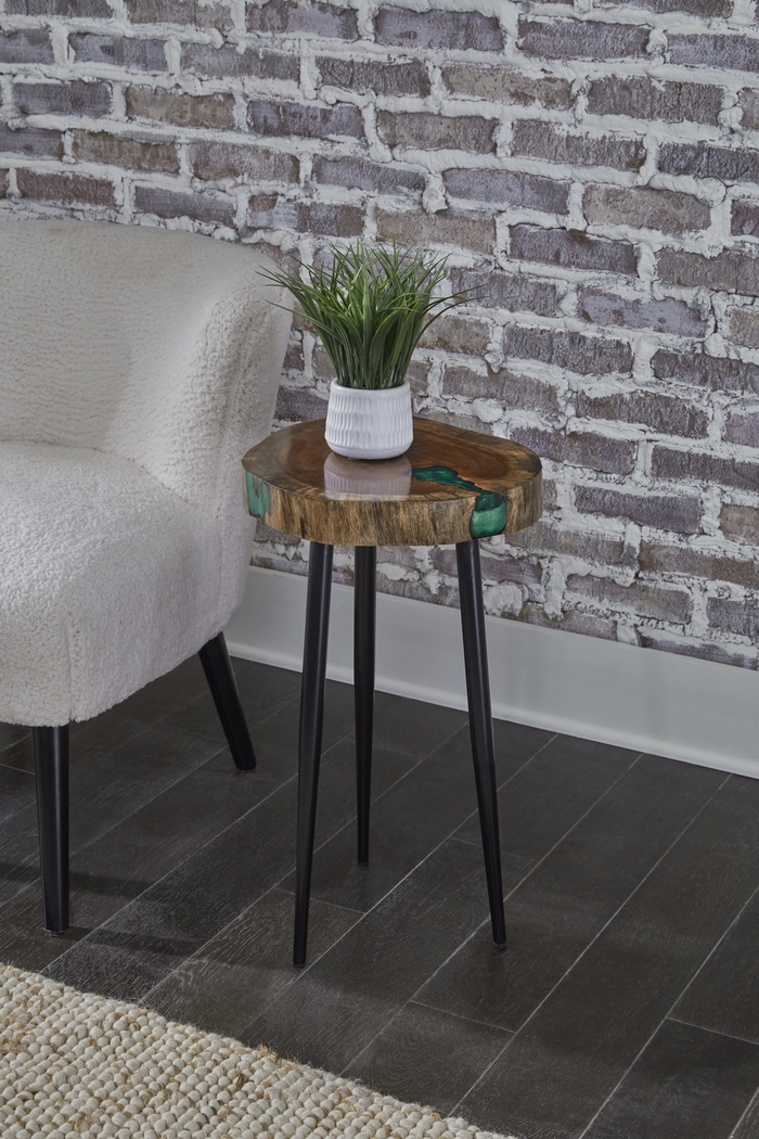 Bruning Brown Accent Table - Thumbnail - Image 2