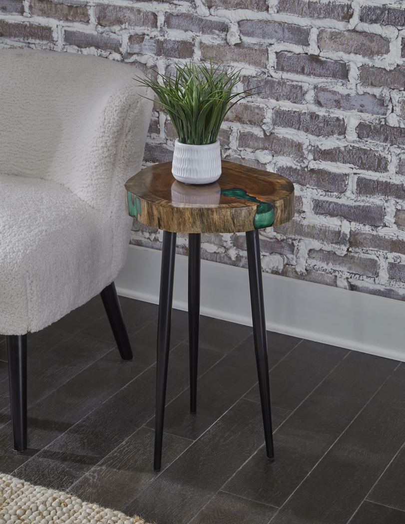 Bruning Brown Accent Table - Thumbnail - Image 3