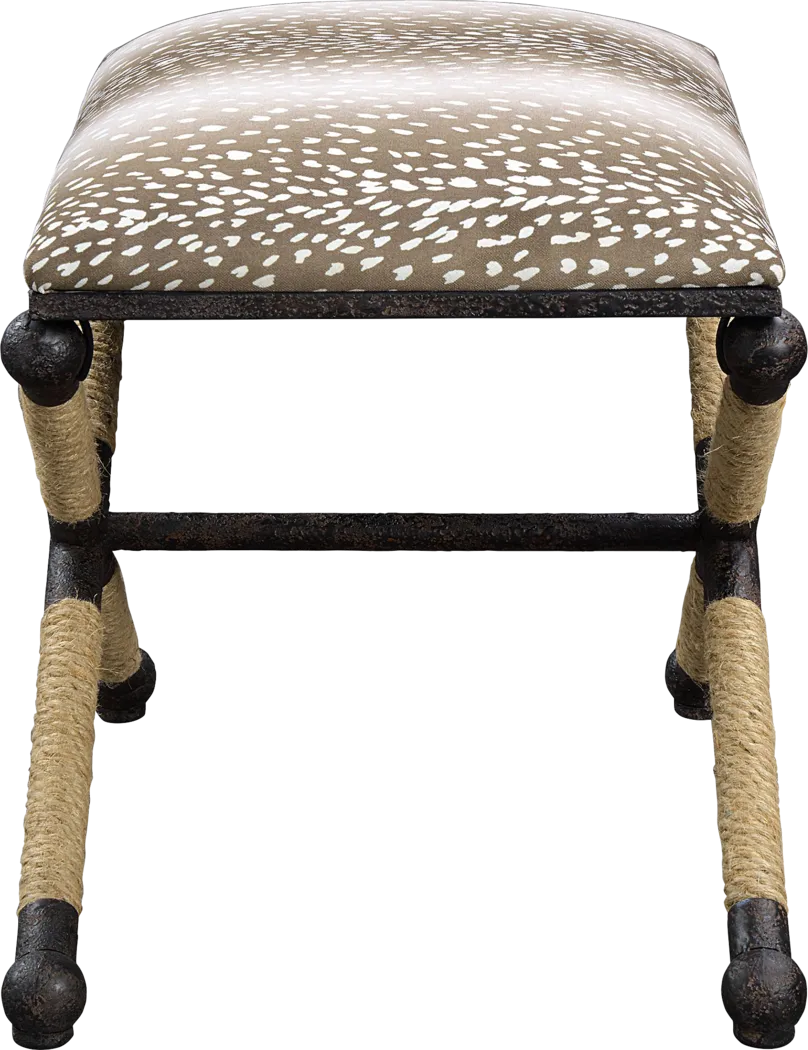 Bruxton Brown Accent Bench - Thumbnail - Image 2