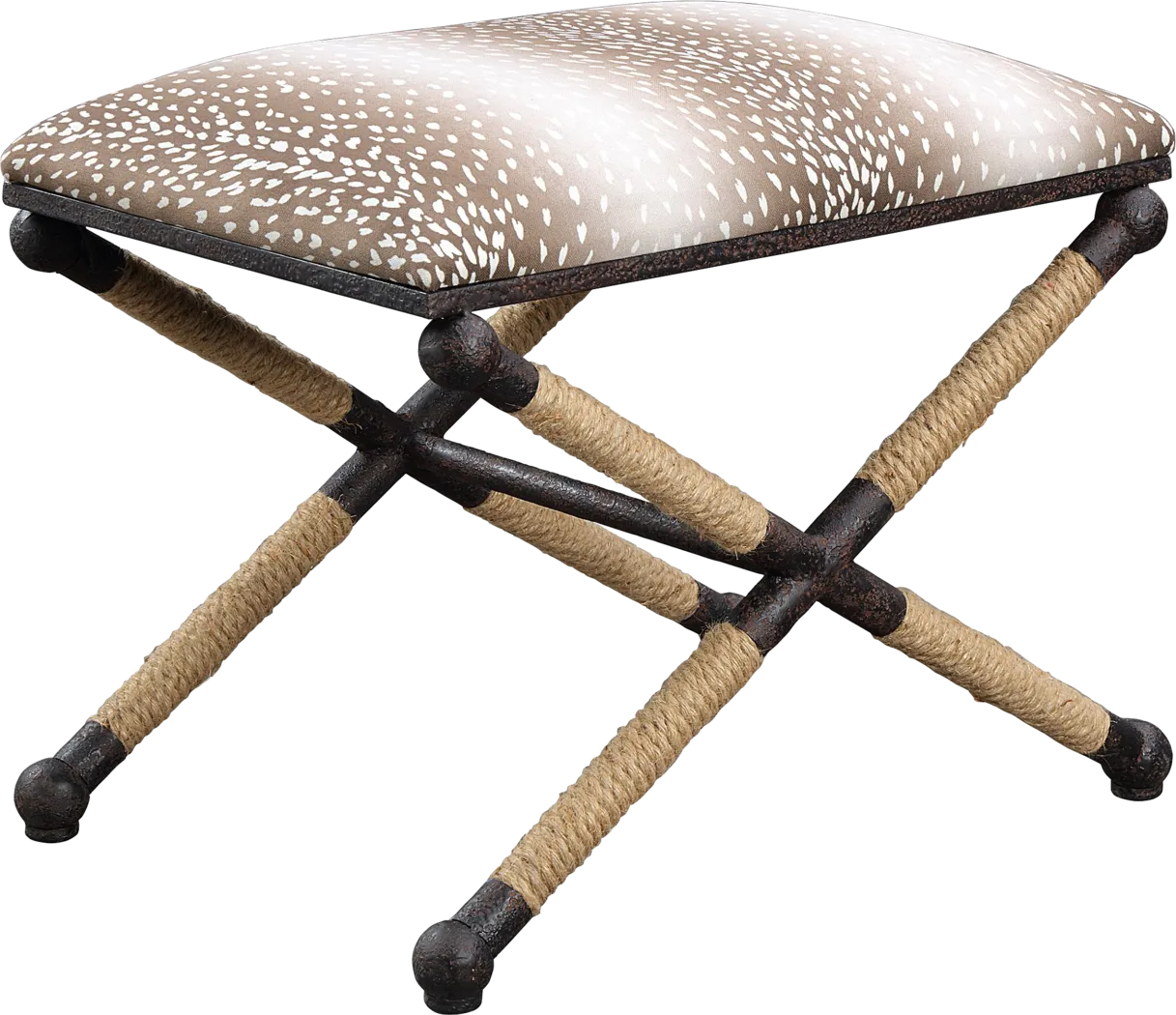 Bruxton Brown Accent Bench - Thumbnail - Image 1