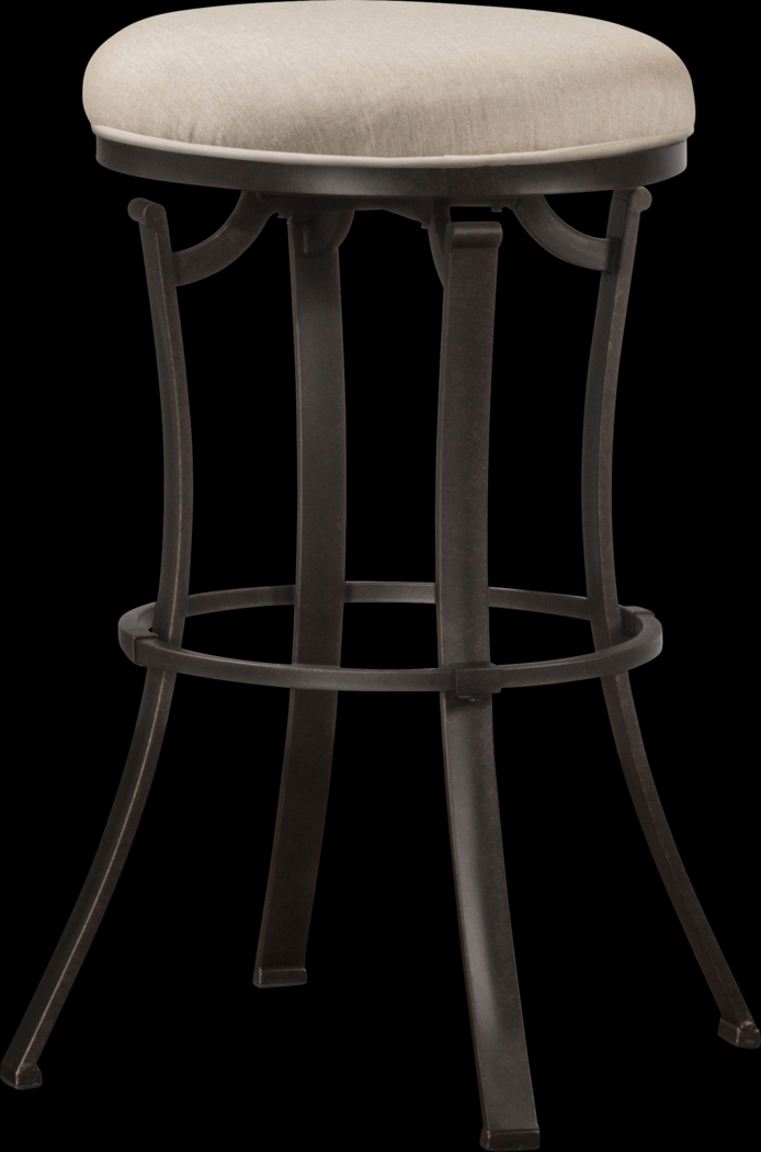 Bryce Black Outdoor Swivel Barstool - Thumbnail - Image 1