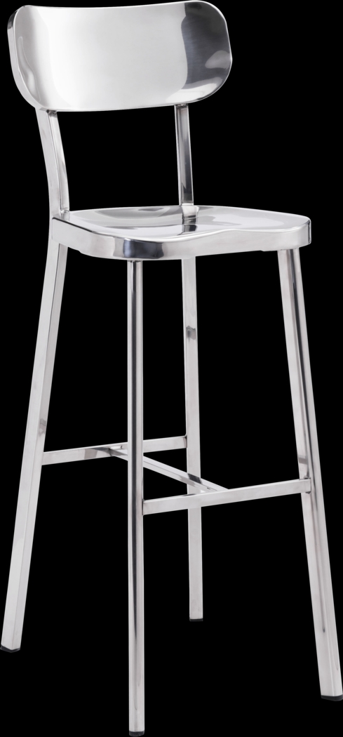 Brye Heights Stainless Steel Barstool - Thumbnail - Image 1