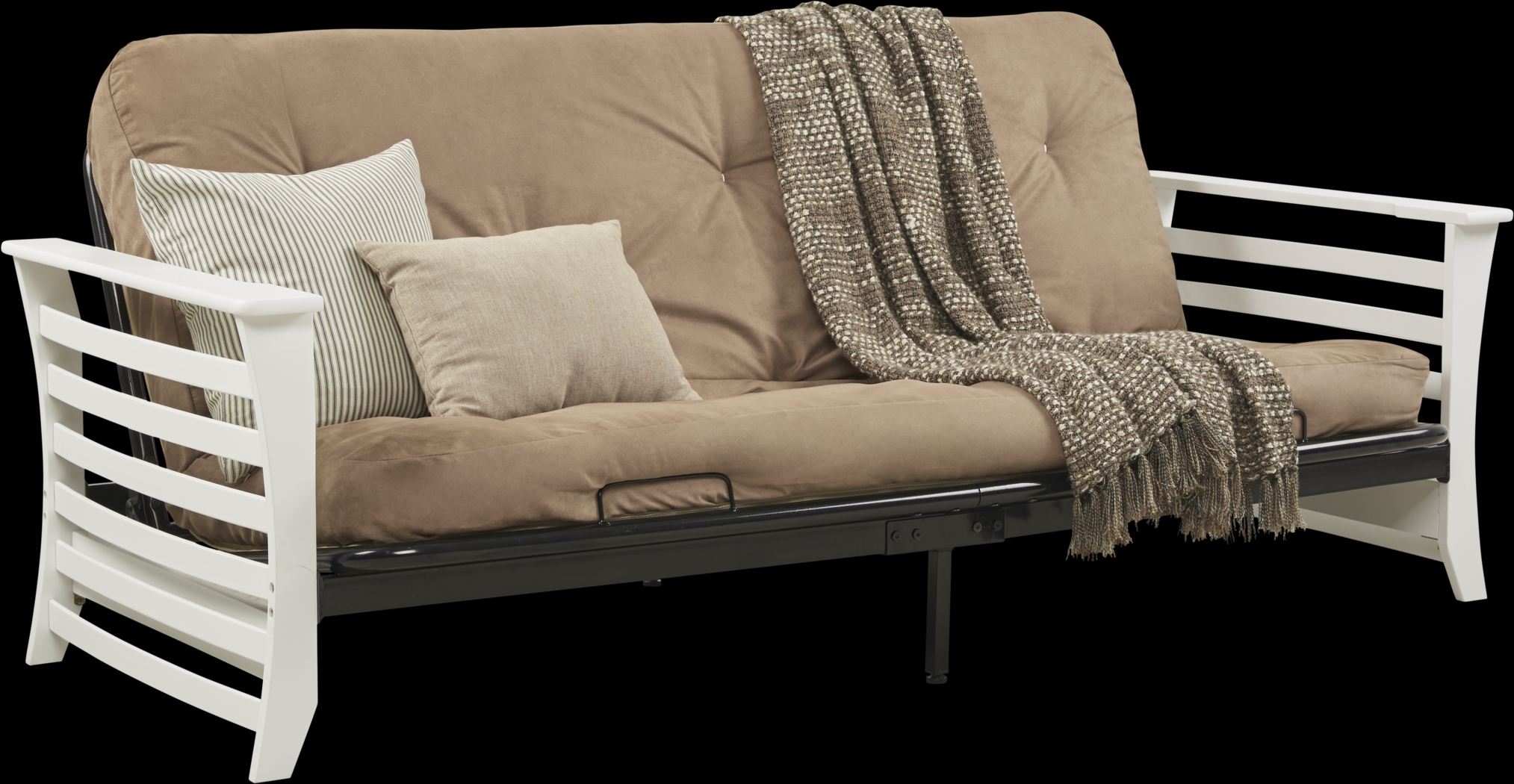 Bryley White Futon - Thumbnail - Image 1