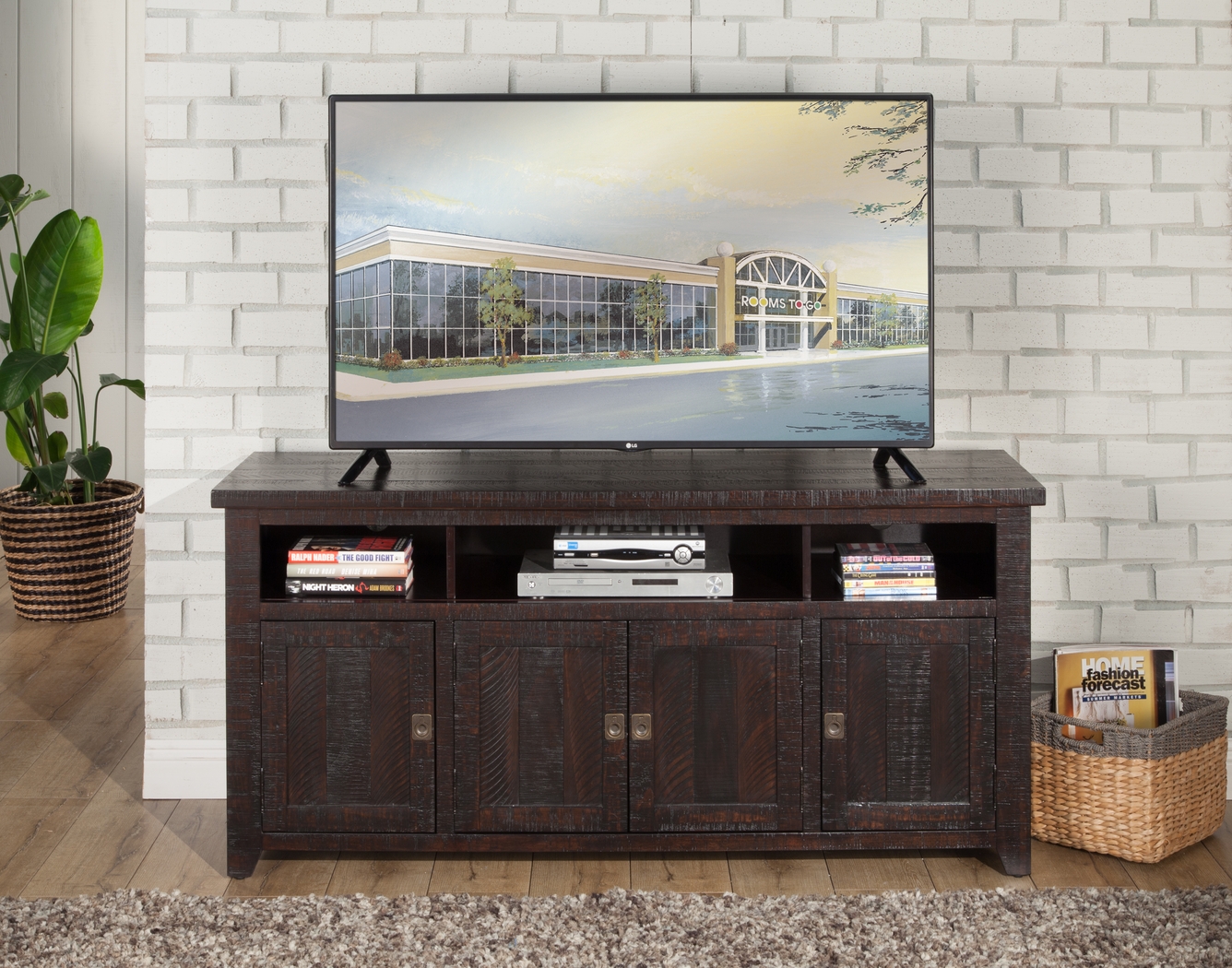 Bryn Avenue Brown 65 in. Console - Thumbnail - Image 4