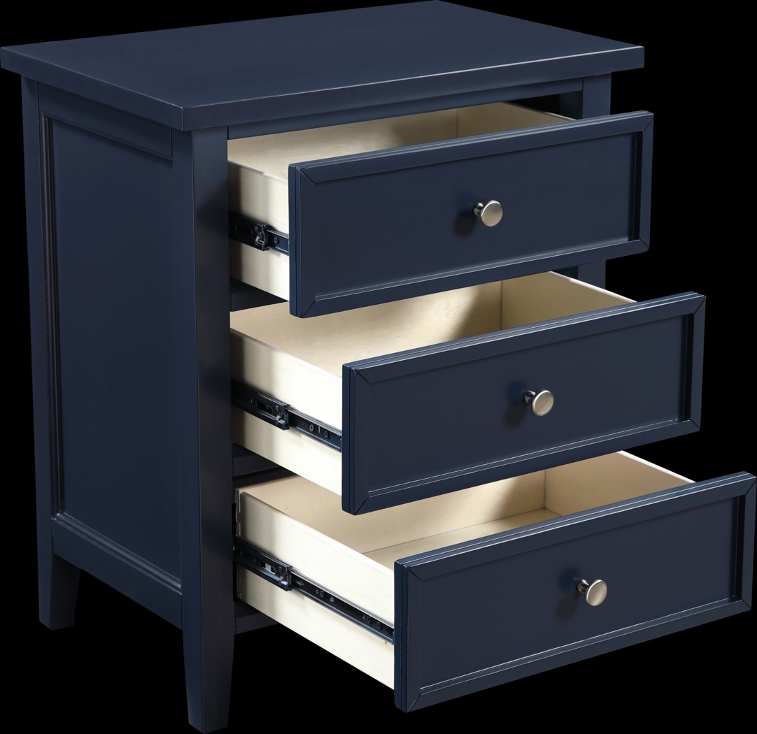 Brynlee Dark Blue Nightstand - Thumbnail - Image 10