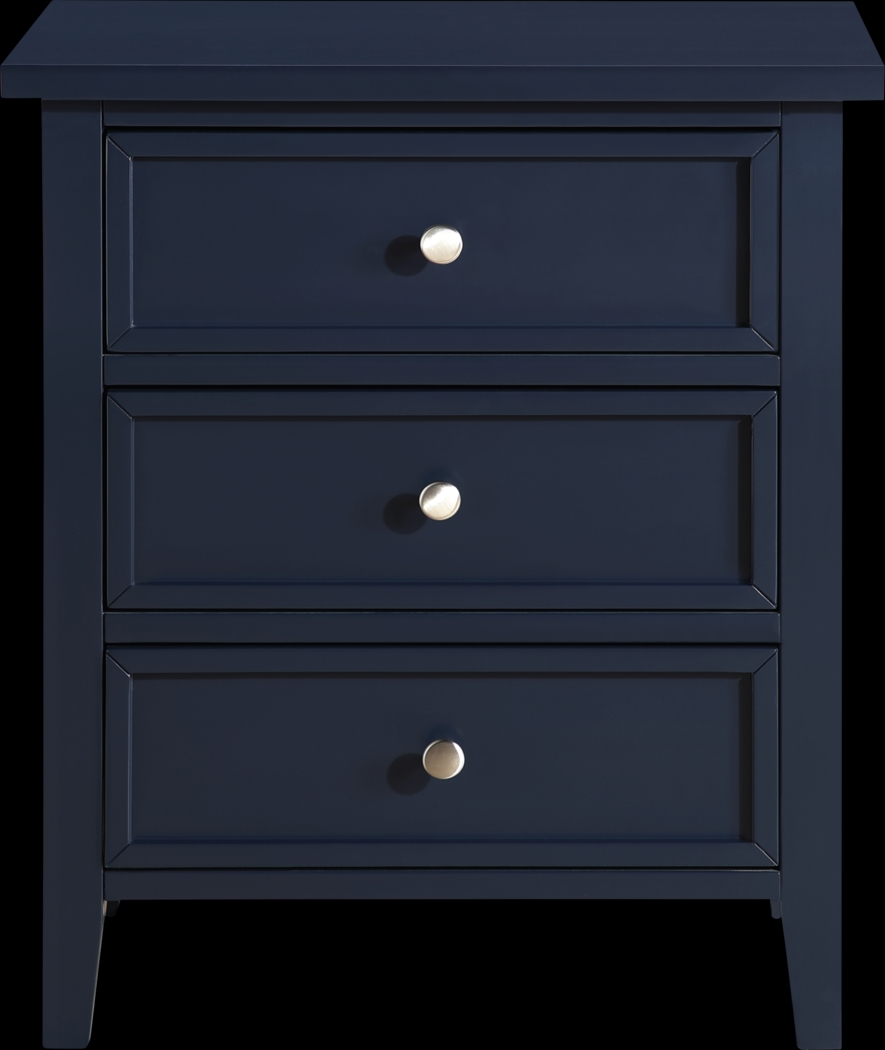 Brynlee Dark Blue Nightstand - Thumbnail - Image 7